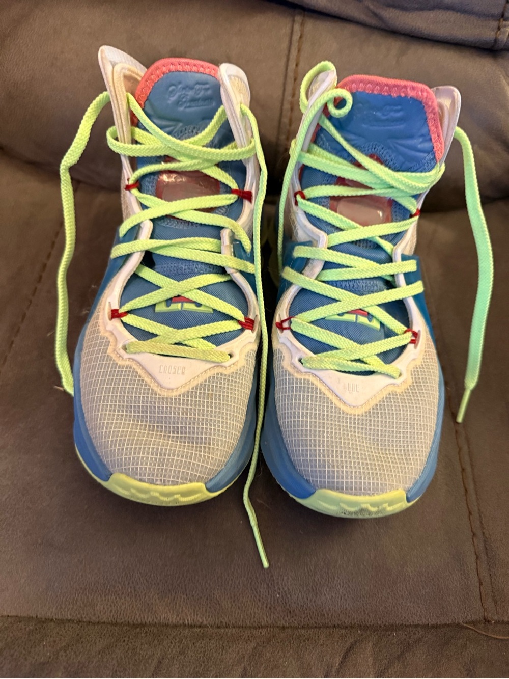 Nike Kids Sneakers in Blue, Lime & Pink